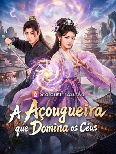 Capa da minisserie A Açougueira que Domina os Céus dublado