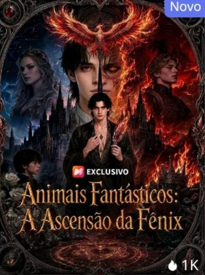 Capa da minisserie Animais Fantásticos a Ascensão da Fênix