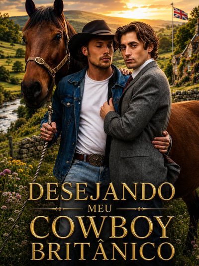 Capa da minisserie Desejando Meu Cowboy Britânico Bl