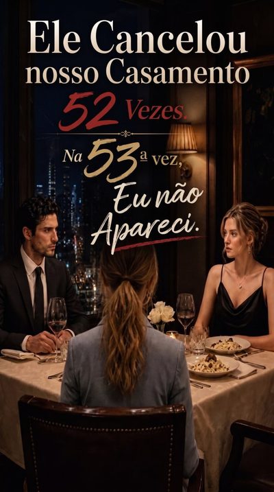 Capa da minisserie Ele Cancelou Nosso Casamento 52 Vezes. na 53ª Vez, Eu Não Apareci