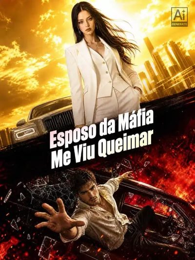 Capa da minisserie Esposo da Máfia Me Viu Queimar