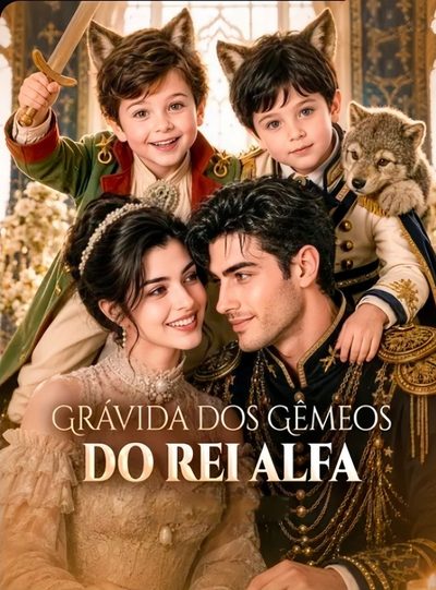 Capa da minisserie Grávida dos Gêmeos do Rei Alfa