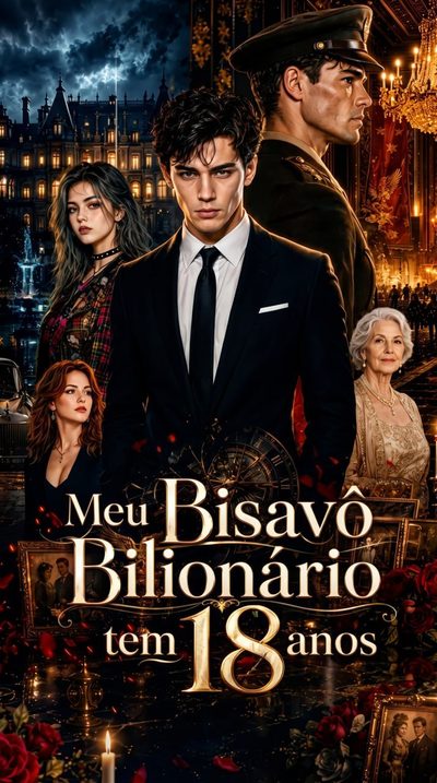 Capa da minisserie Meu Bisavô Bilionário Tem 18 Anos
