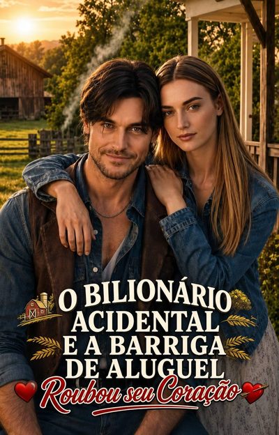 Capa da minisserie O Bilionário Acidental e a Barriga de Aluguel Roubou Seu Coração