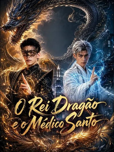 Capa da minisserie O Rei Dragão e o Médico Santo -