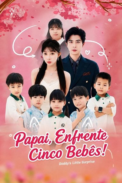 Capa da minisserie Papai Enfrente Cinco Bebês